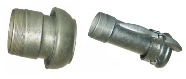 Perrot und Kardan V-Teil und M-Teil mit Gewindestutzen